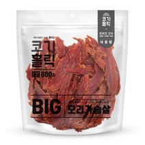 애견공간 오리 가슴살 육포 코기홀릭 빅 실속형 800g, 개