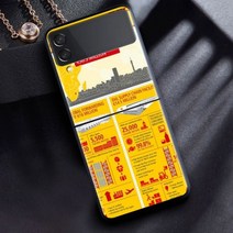 삼성 갤럭시 Z 플립 4 접이식 블랙 소프트 에지 코크 ZFlip3 ZFlip4 고품질 전화 DHL 익스프레스 패션 호환용, Samsung Z Flip3 5G, B07