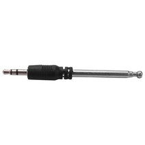 블루투스 MP3 레트로 감성 라디오 안테나 3.5mm 4 섹션 텔레스코픽 fm 안테나 라디오 모바일 휴대 전화 mp3 mp4 오디오 장비, 검은색