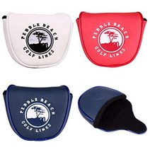 일본직구 오디세이2 말렛 마그네틱 퍼터커버 헤드커버 네이비블루, 네이비