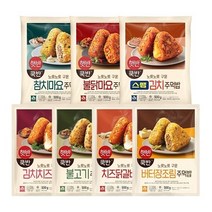 CJ제일제당 T 햇반쿡반 주먹밥 BEST 골라담기 259538, 김치치즈2치즈닭갈비1버터장조림1불고기1