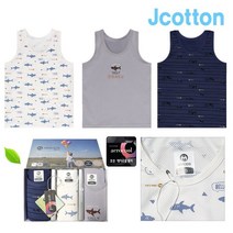 제이코튼 유아 아동 남아 런닝 U나시 3종