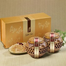 강원 송이산 산삼배양꿀 600gx2 도자기 송이버섯꿀, 고른거결정