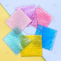 하트 뽁뽁이 주얼리 립스틱 포장 에어캡 선물포장 악세서리 매장 택배봉투 10X10cm 퍼플 1P