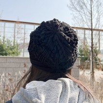 국내 생산 뜨개 짜임 소프트 루즈핏 비니 모자 남녀공용 커플 2컬러