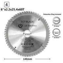 컷쏘 받침대 XCAN 톱날 1pc 4 quot6quot 7 quot8quot 목재 30/40/60T 원형 절단 디스크 나무 TCT 톱, 6x2.2x25.4x60t