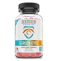 주뉴트리션 스크린 아이즈 블루 라이트 포뮬러 트로피컬 베리 비건 구미 글루텐 프리, 60개입, 6개