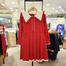 코코리따 발표회!!! 하객룩!!! 크리스마스 파티 드레스 !!! 빅에리 하트 단추 스웨터 니트 원피스