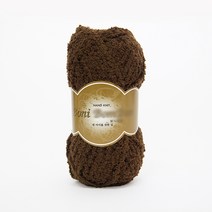 쎼비 보니보니 1볼 41색 80g 폴리100% 수면사 극세사 이불실 아기실 뜨개실, 9. 다크브라운
