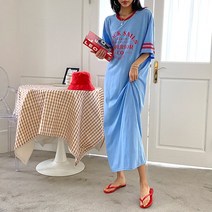 도도해닷컴 여자 레터링 롱 여름 원피스