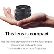 RISESPRAY 대형 조리개 표준 프라임 APS-C 인물 수동 초점 렌즈 캐논 니콘 후지 라이카 시그마용 50mm F1, 05 Canon EF-M