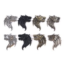 늑대 3D 엠블럼 스티커 배지 스크래치 데칼커버 입체테이프 도어범퍼 차 오토바이 튜닝 용품, G 청동우