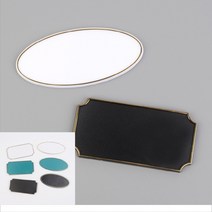 옥탑방꾸미기 온라인소품샵 DIY용 빈 아파트 공호실 호실판, 타원-초록