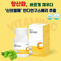 웰러스 바른 비타민C 항산화 인디언구스베리 천연 자연유래 비타민 비타민추천 종합비타민, 2개, 180정