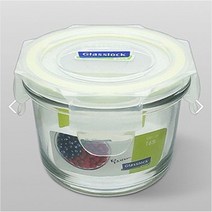 글라스락 라인 유리 밀폐용기 미니 원형 5호 170ml, 1개