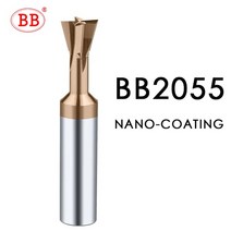 BB 카바이드 도브테일 밀링 커터 CNC 공구 45 60 75 도 6mm 8mm 10mm 12mm 메탈 엔드밀용 텅스텐 스틸 가공, 60 degree, BB2055 Coated, 5mm