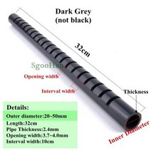 대용량 빗물받이통 물탱크 1pc 20 ~ 50mm PVC 수족관 물고기 탱크 폭기 튜브 정원 드립 물 다운코머 세스-파이프 필터 액세서리 드레인 Deluge 비 파이프, outer diameter 25mm_1pc dark g