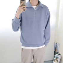 로코비전 남자 반집업 니트 맨투맨 오버핏 카라 티셔츠