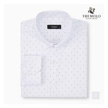 인디안 TREMOLO 올오버 사선니은 잔패턴 드레스셔츠__TGRTLWF8421