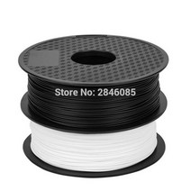 Ender PLA 필라멘트 샘플 2Pcs 1KG/roll 1.75mm Black White FDM CREALITY 3D 프린터/Reprap/Makerbot 용 2 색, 01 BlackX1 Add WhiteX1