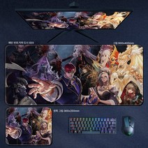 던전앤파이터 마우스패드 라지락 PC책상패드 온라인게임 굿즈 귀검녀총, 던전 020