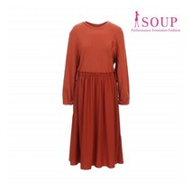 [SOUP] [숲] 믹스드패브릭 플레어 원피스(SW9OP82)