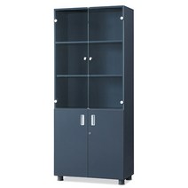 디셀 5단 유리장/서가장/스카장/책장/수납장 (TF), 서울지역(묶음가능), 블루