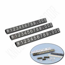 매장 프라이스칩 3EA 상품가격 가격POP, (6mm 투명/금색)