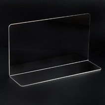 디자이너 상품진열 L자 투명 아크릴 스탠드M 제품전시 청년창업 신상품 브랜드 쇼케이스