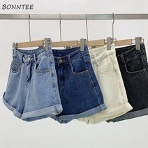 빈티지 여성 청데님 반바지10045