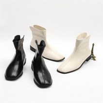 셀러허브(잡화) 여성 3cm 트임 데일리 기모 앵클부츠