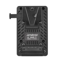 Andoer V-Lock V 마운트 배터리 플레이트 NP-F 더미 어댑터 소니 PXW-Z150 HXR-MC2500 MC1500C NX3 5R 5C 100/200 용, 한개옵션0