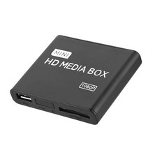 Richer-R 스테레오 미디어 플레이어 센터 1080P AVYPrPbHDMI 출력 HDMI 미디어 플레이어 SD 카드 및 USB 장치 100Mbps 다양한 호환성(US)