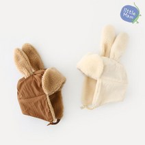 유아 아기 겨울 방한 토끼 귀달이 털모자 군밤모자