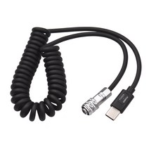 Andoer 블랙매직 포켓 시네마 카메라용 USB-C 전원 케이블 교체 BMPCC 4K 6K to USB C 타입 스프링