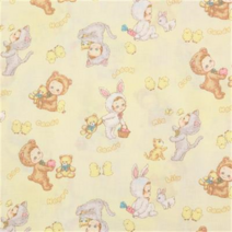 퀼트게이트 프린트원단 소품 작품용 원단 퍼니 퍼니 캔디 13 6종 모음 - 1/4yd, 13D 옐로우