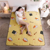 고품격 학생 Dormitory 사에 적합한 매트리스 토퍼 폴리 에스테르 섬유 접이식 바닥 다다미 싱글 더블