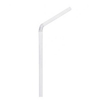 자바라 빨대 투명 7mm x 21cm, 400개입, 4개