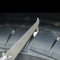 밀튼 업그레이드형 타이어 스톤리무버 돌 이물질 제거 스크래퍼, 메탈실버