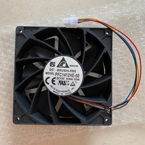 공냉쿨러 14cm 냉각 팬 델타 pfc1412he 12V 9A whatsminer M20s M21S M31s, 4pin connector