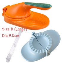 주방 도구 만두 메이커 DIY 키트 래퍼 프레스 수동 노동 절약 라비올리 엠바나다스 반죽 피부 몰더 기, 09 Size B orangexx