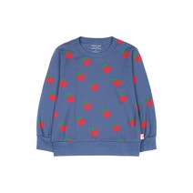 (정식매장판) TINYCOTTONS 22FW NEW 타이니 코튼 키즈 아동공용 애플 그래픽 패턴 스웻 스웨트셔츠 맨투맨(AW22-101-K58) KTC27YRSW006CG 차콜