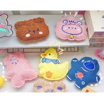 양털 손난로 보온 물주머니 탕파 수족냉증 미니 핫팩 250ml, 얼굴베어