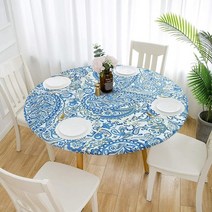 크리스마스 테이블러너 식탁보 방수 테이블 테이블 테이블 커버에 현대 라운드 oilcloth 홈 주방 식탁 웨딩 장식, 13, 140cm 적합-120cm