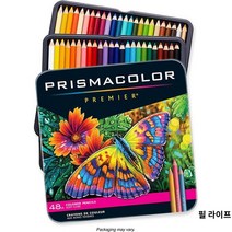 프리즈마 색연필 전문가용 24 36 72 132 150 색 드로잉 스케치 미술 용품, 48 Colors Tin box