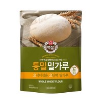 백설 통밀밀가루, 1kg, 5개
