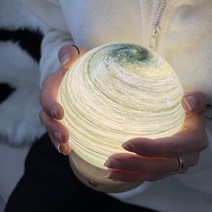 똑소녀 LED 우주 무드등 달 행성 은하수 무선 수면등 간접 조명, A(12cm)