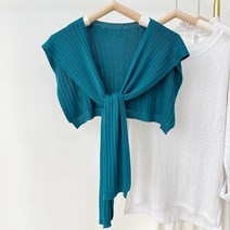 아이스 자외선 차단 케이프 여 봄 여름 얇은 숄 에어컨 방 니트 머플러 겸용 겉옷 작은 케이프