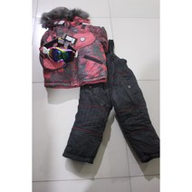 스키복매장 팀복 스키레이싱슈트 두께감 있는 주니어 스키복 세트 울 탈부착 리얼 퍼