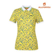[올포유] [올포유] 여성 프린트 카라 반팔 티셔츠 AWTPI6113-203_G